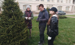 Участники студенческих сельскохозяйственных отрядов Санкт-Петербурга на практических занятиях по программе профессионального обучения «Рабочий зеленого хозяйства 3 разряда»
